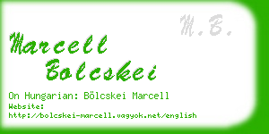 marcell bolcskei business card
